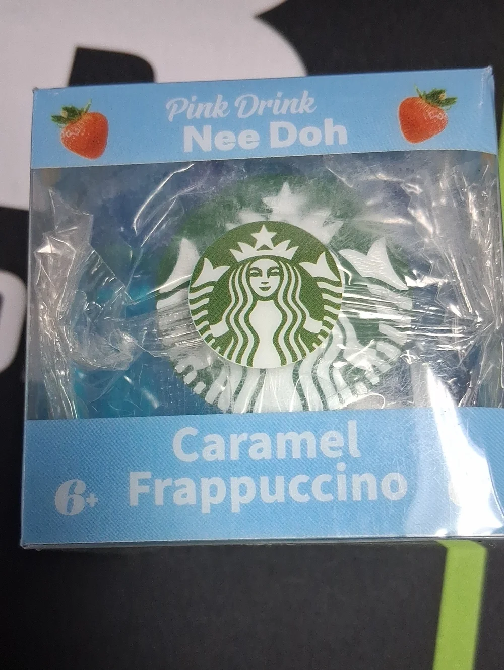 Starbucks Caramel Frappuccino Nee Doh Toy - Blue & Green